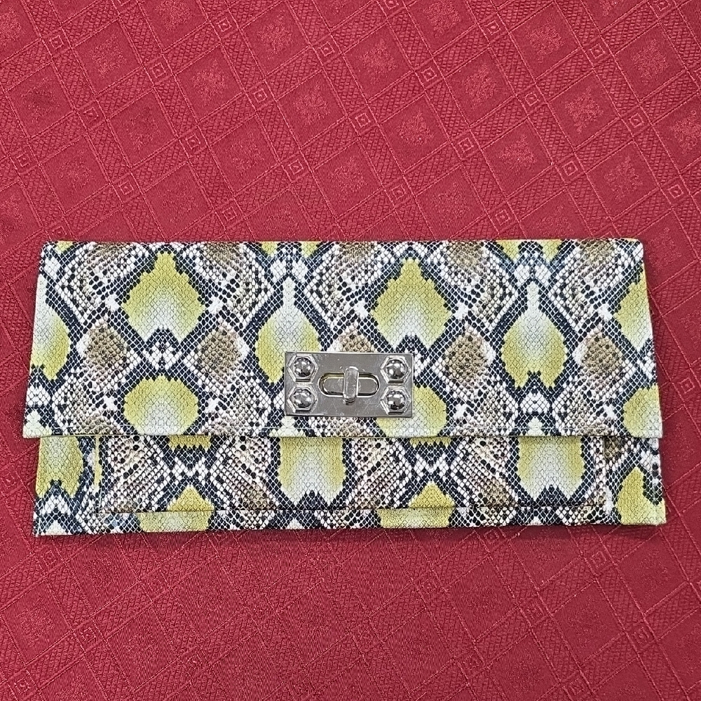Snakeskin Clutch Wallet
